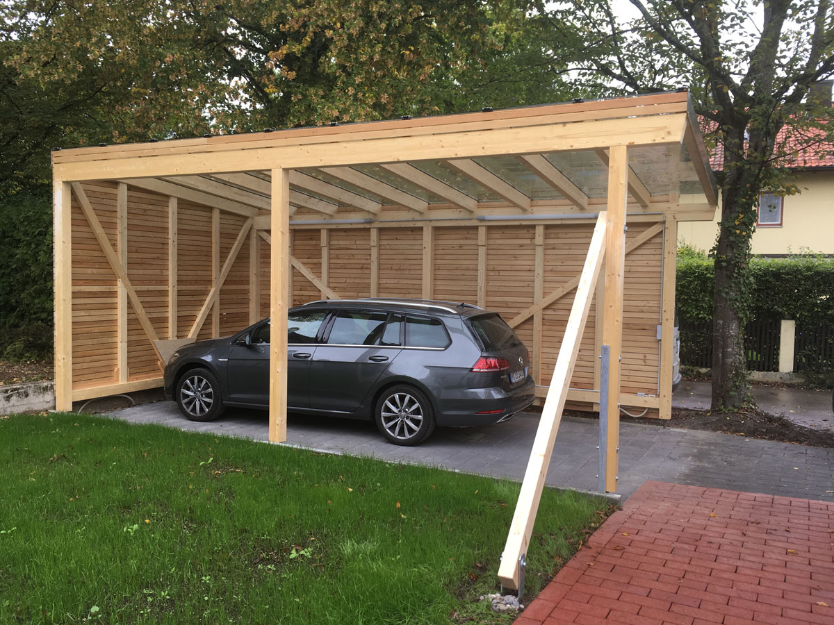 Carport-Glasdach