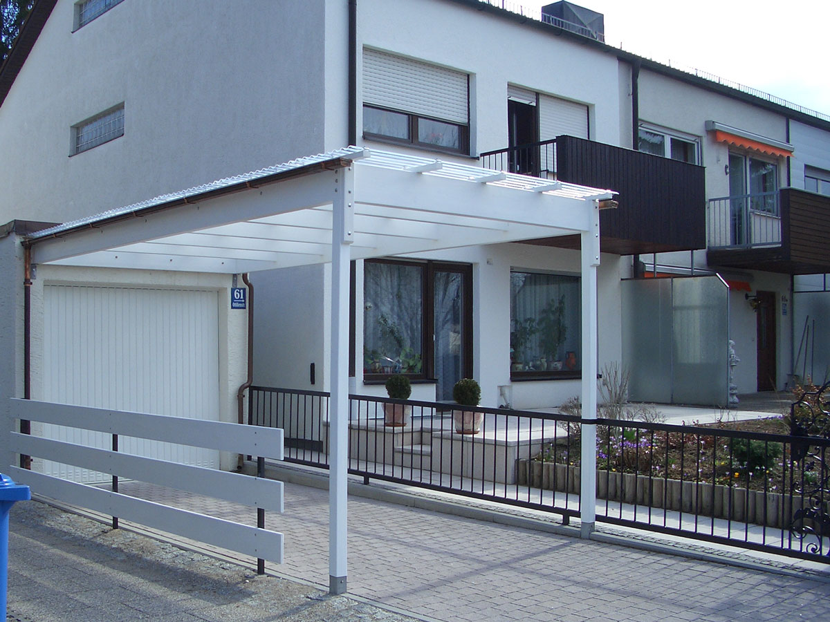 Carport-weiss